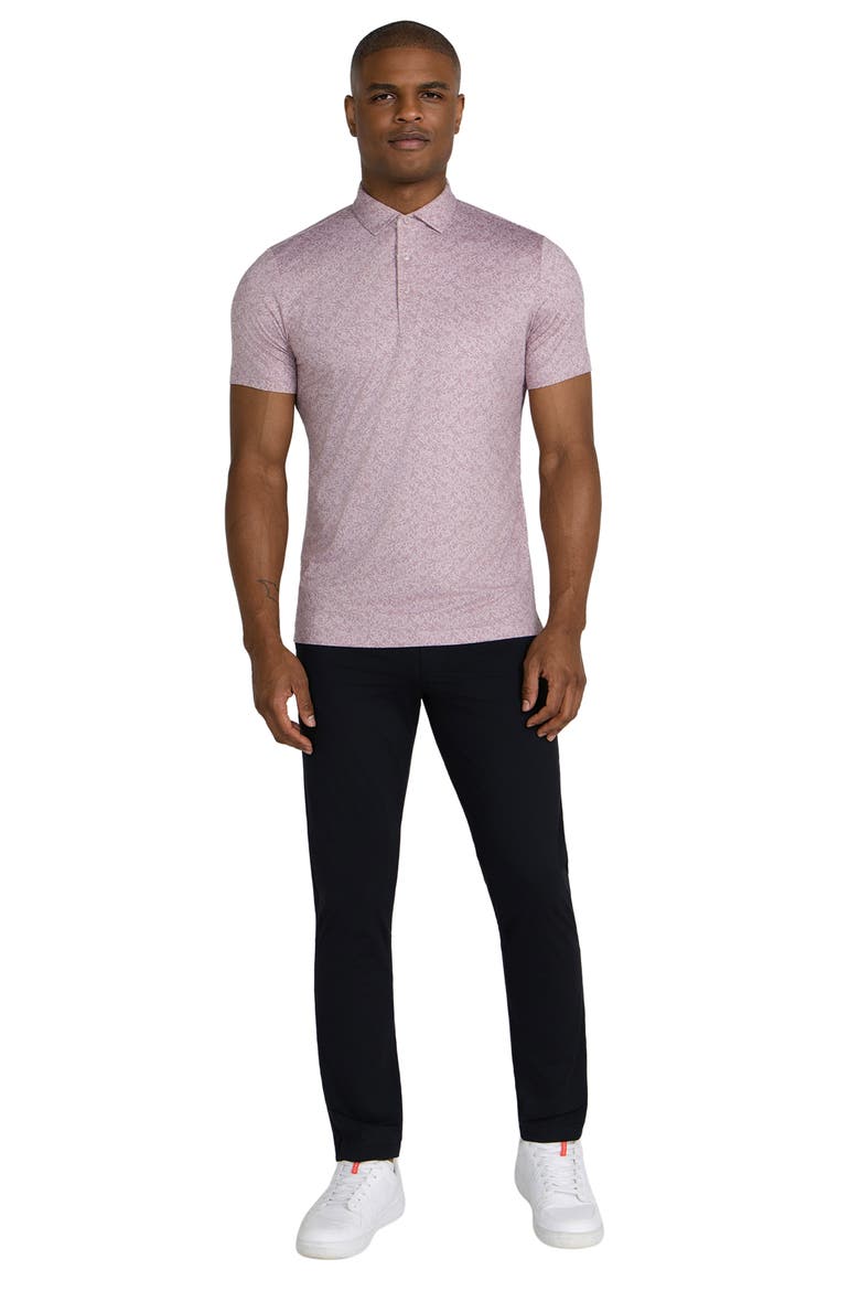 Whitton Floral Performance Golf Polo, Alternate, color, VIOLET ICE