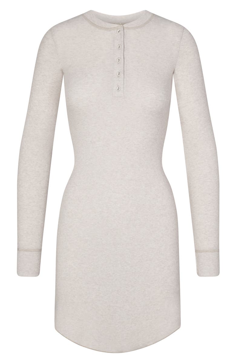 SKIMS Stretch Cotton Rib Dress, Alternate, color, 