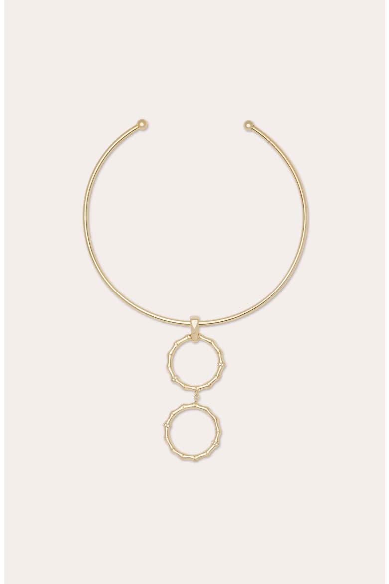 Chira Five Ring Choker Necklace, Alternate, color, GOLD
