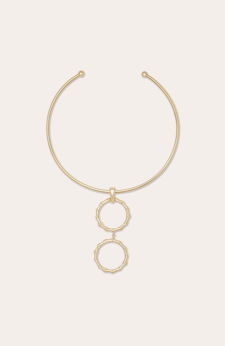Ramy Brook Chira Five Ring Choker Necklace, Alternate, color, Gold
