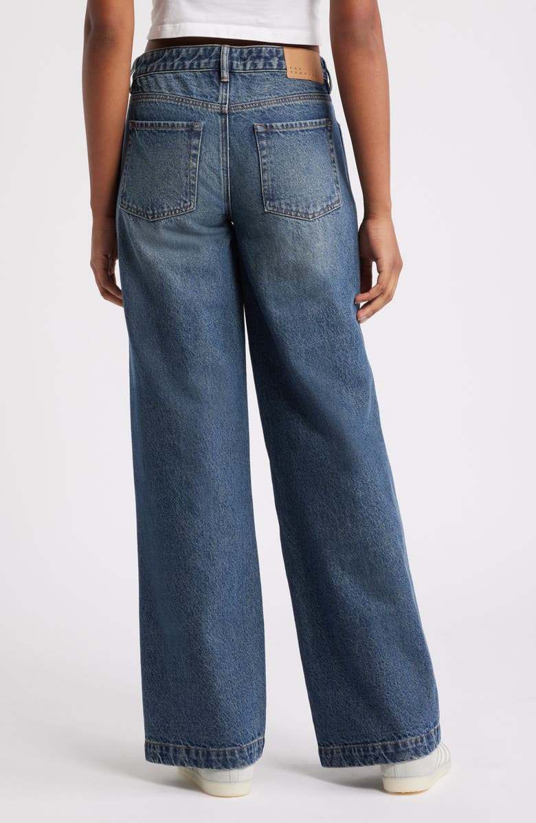 PacSun Mel Low Rise Baggy Wide Leg Jeans, Alternate, color, Medium Indigo