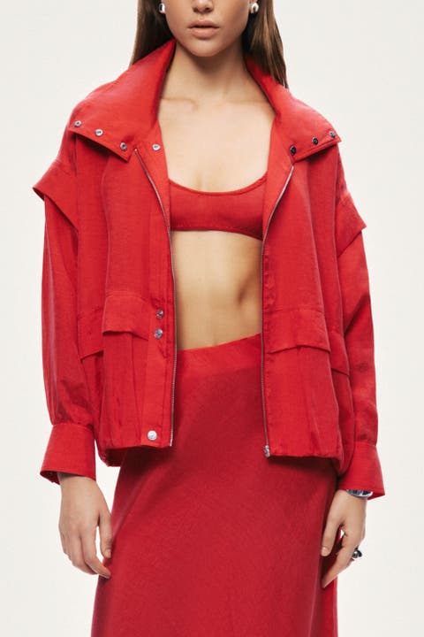 Relaxed Zip Up Jacket