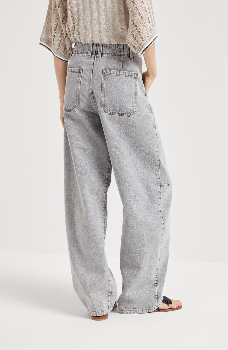 Brunello Cucinelli Curved trousers, Alternate, color, 