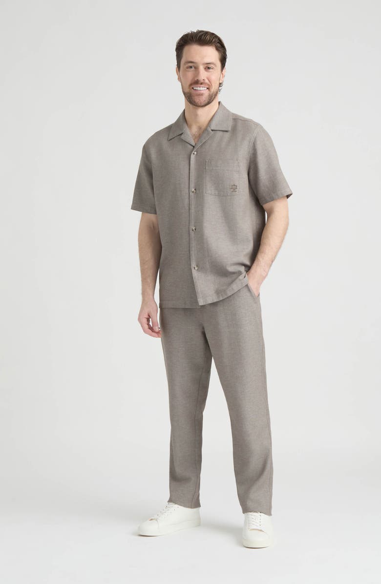 Hunter Grotto Cotton & Linen Blend Pants, Alternate, color, Model