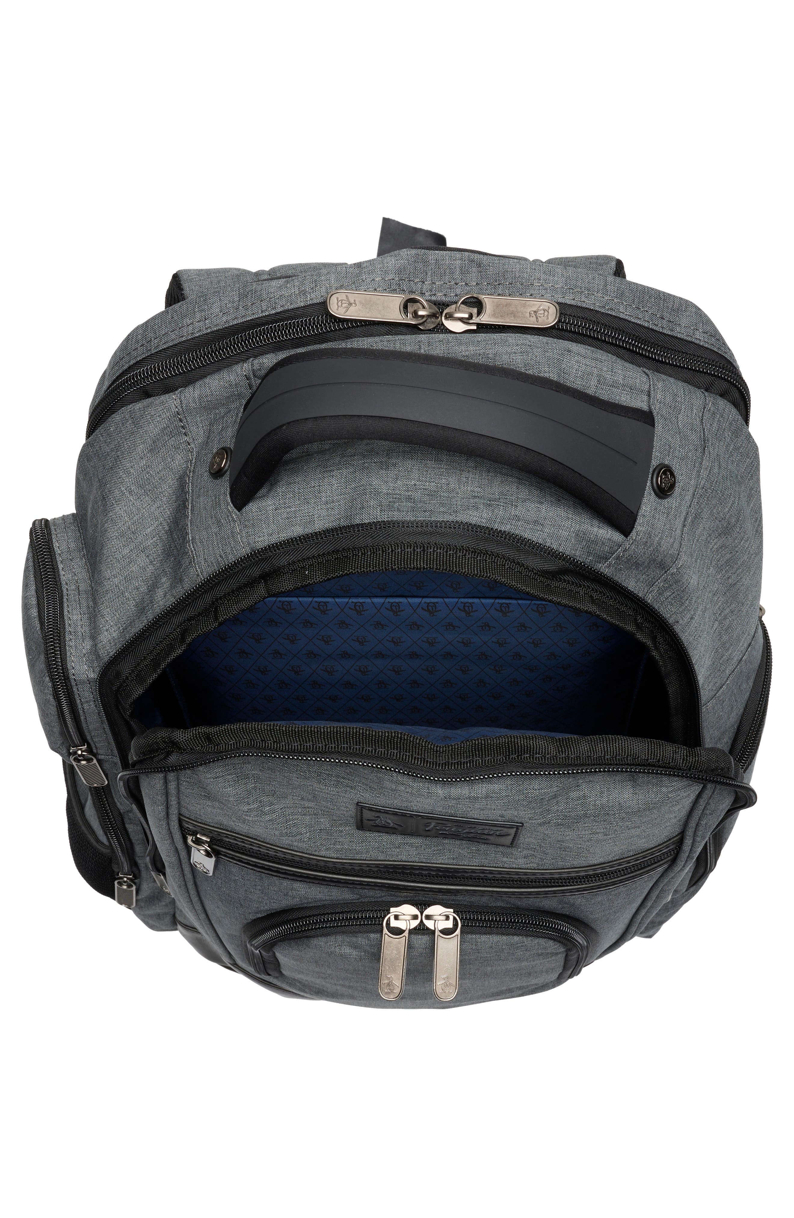 Original Penguin Fletcher Backpack, Alternate, color, Grey Xhatch