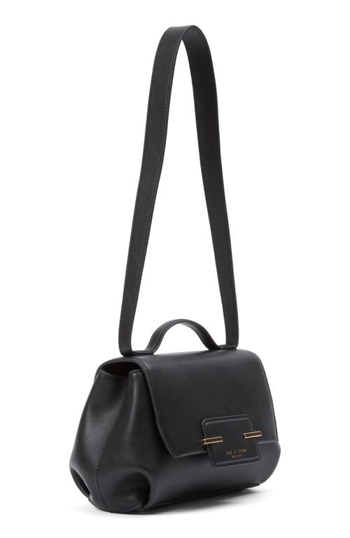 Rag & Bone Realm Leather Crossbody Bag In Black