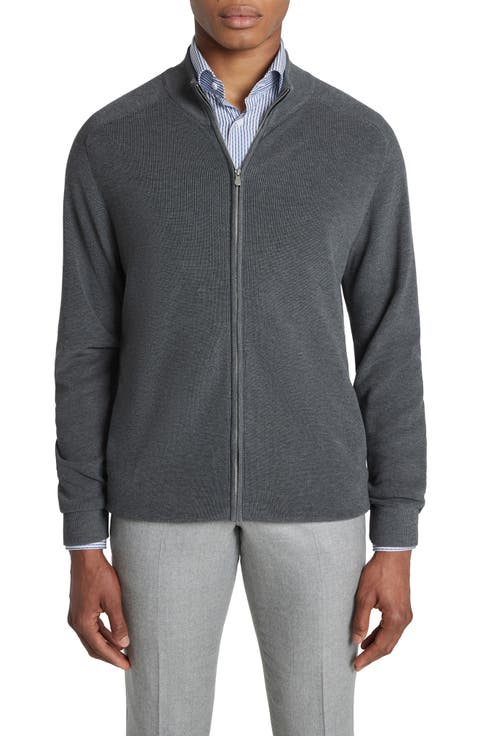 Murray Organic Cotton & Silk Zip Cardigan