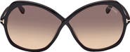 TOM FORD Rosemin 64mm Gradient Oversize Butterfly Sunglasses