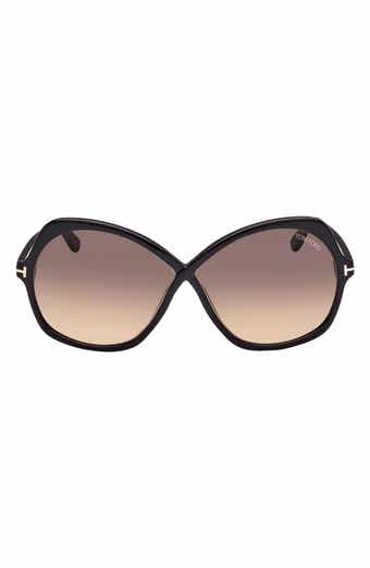 Rosemin 64mm Gradient Oversize Butterfly Sunglasses