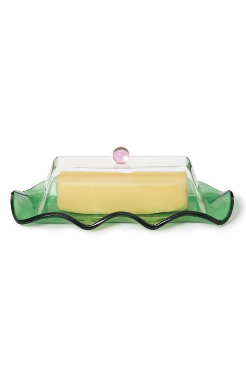 Areaware Everything Nice Butter Dish In Green