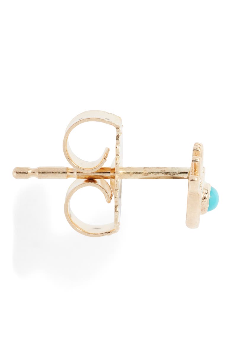 Lash Evil Eye Turquoise Stud Earring, Alternate, color, TURQUOISE