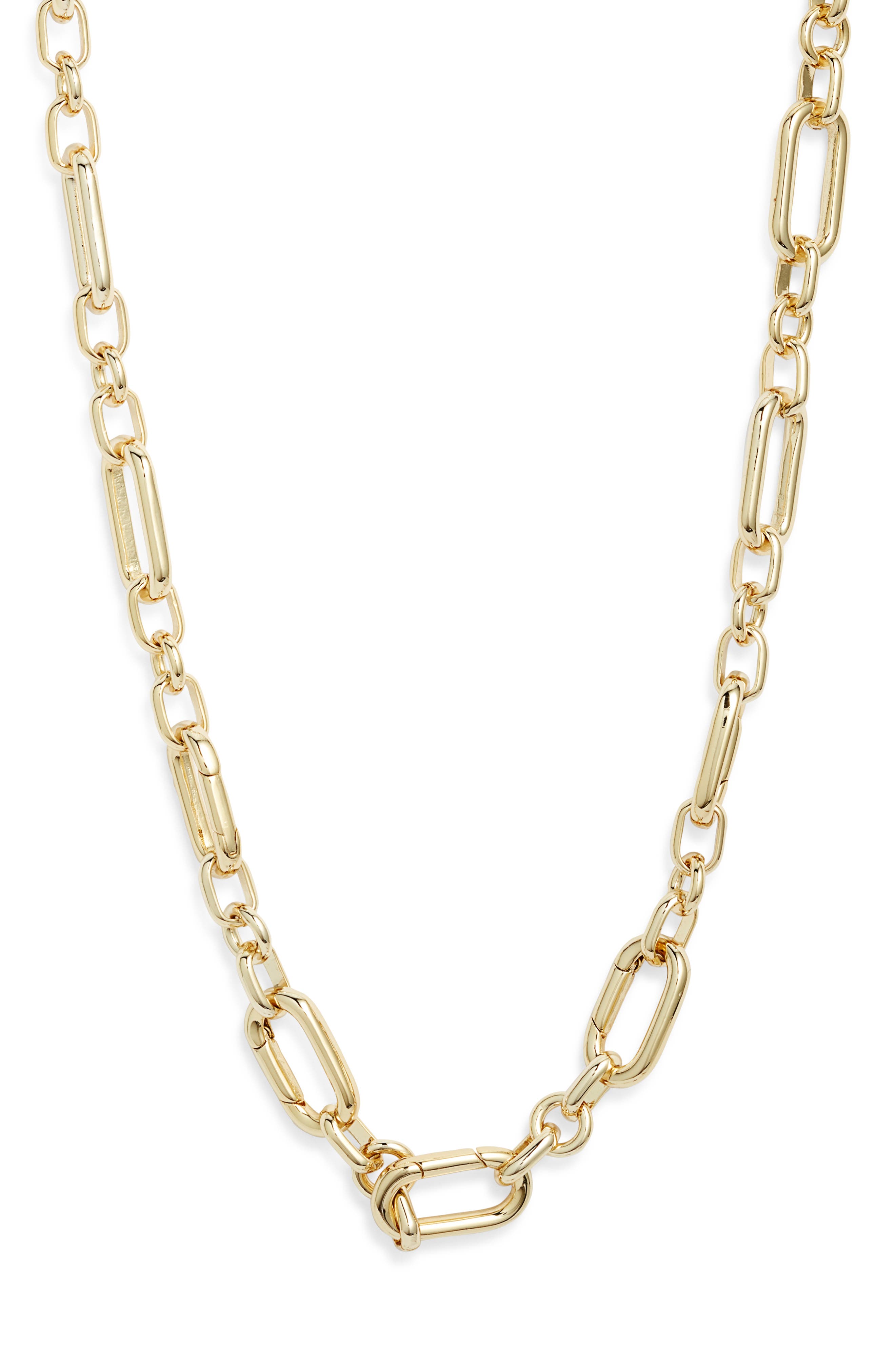 THE SIS KISS Collectors Charm Necklace in Gold 