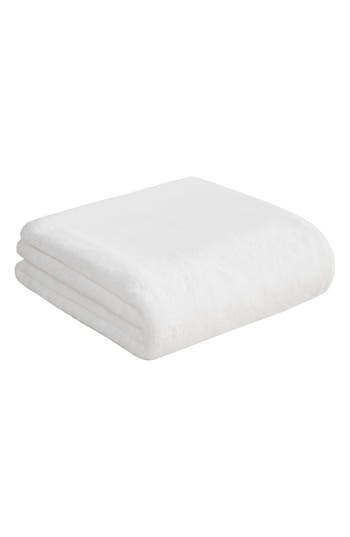 Juicy Couture Plush Throw Blanket In White