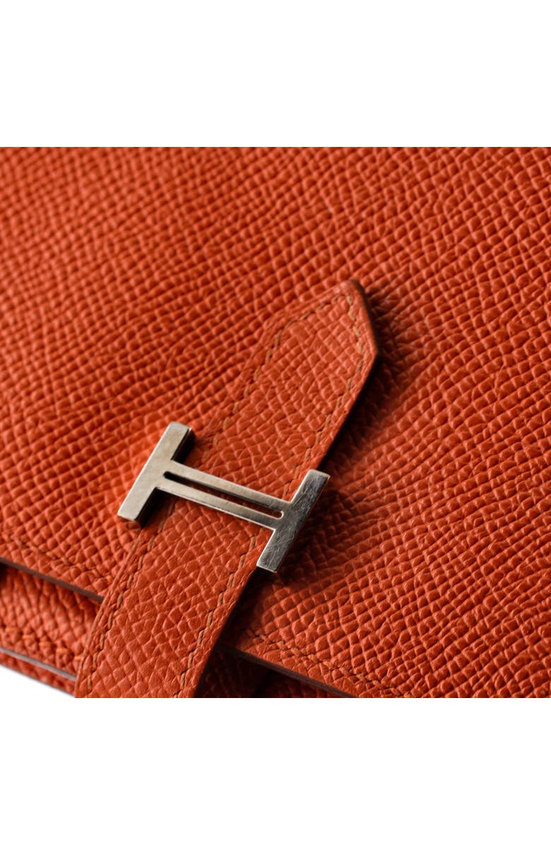 Pre-Owned Hermes Bearn Wallet Epsom Long, Alternate, color, Feu