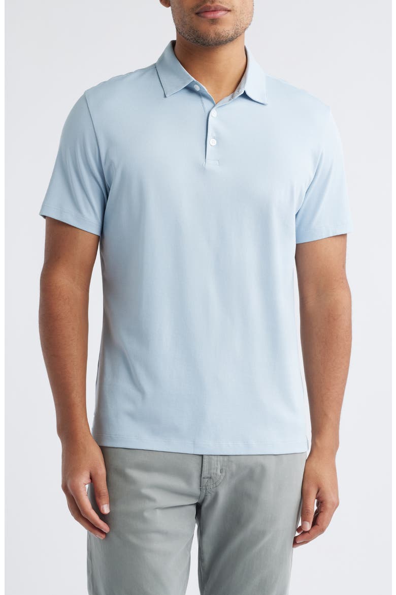 Northpark Cotton Blend Polo, Main, color, LIGHT BLUE