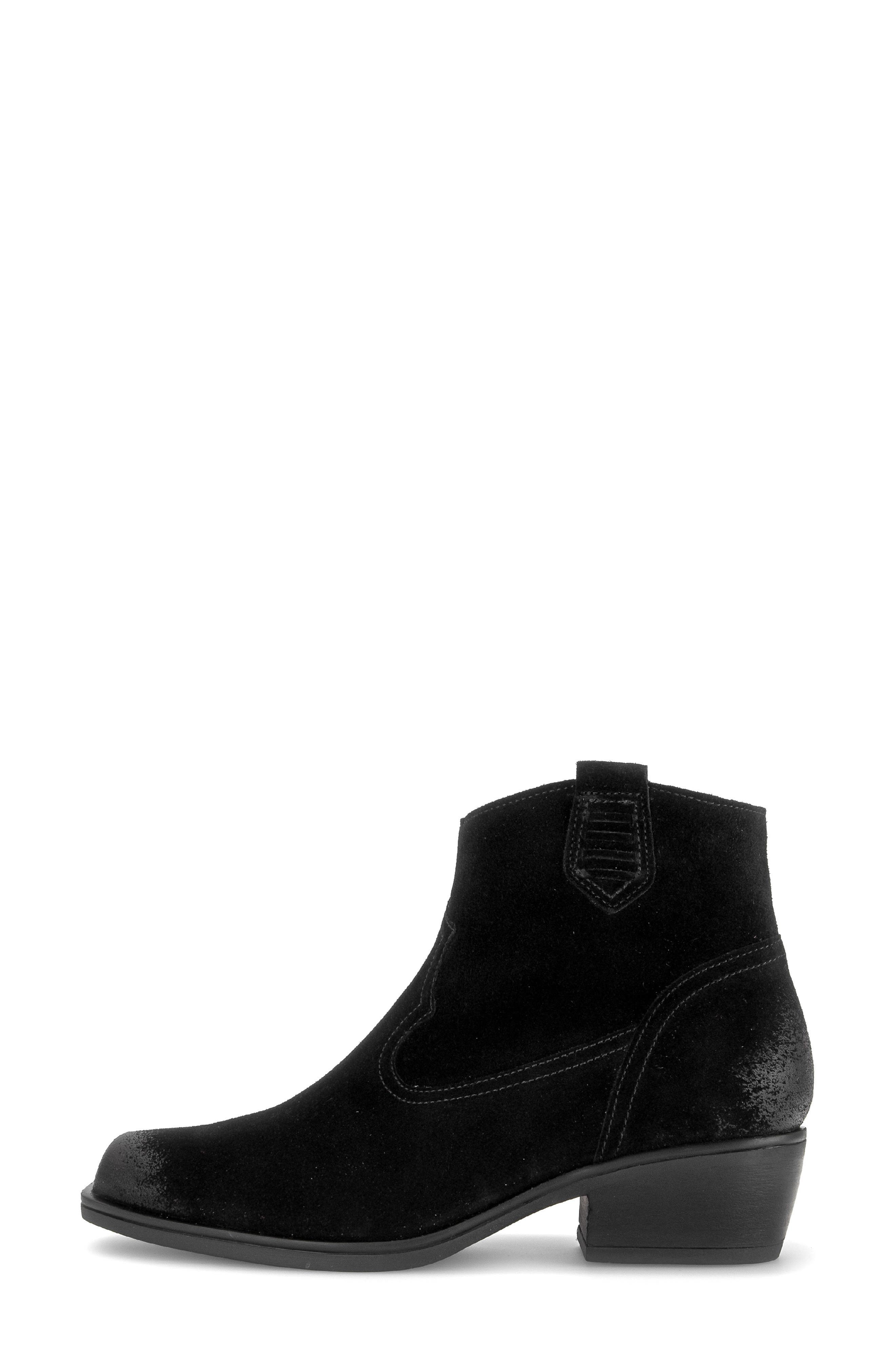 Skye Leather Bootie, Alternate, color, BLACK