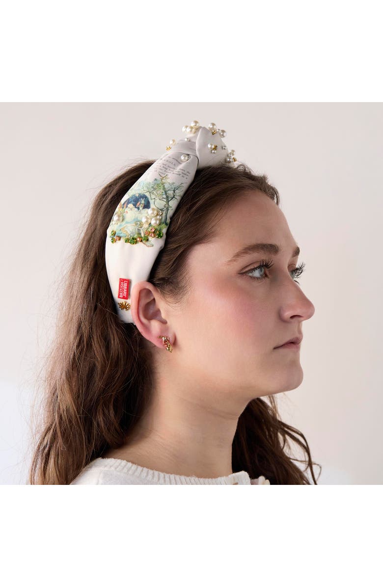 Lele Sadoughi The Nursery Alice Knotted Headband, Alternate, color, Ivory