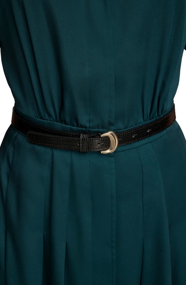 Donna Karan New York Short Sleeve Belted Shirtdress, Alternate, color, Hudson