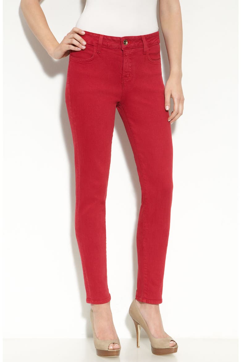 'Eliot' Skinny Jeans (Nordstrom Exclusive), Main, color, RED