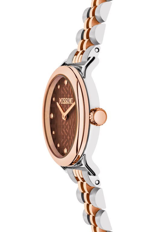 Missoni Mini Monogram Two-tone Bracelet Watch, 28mm In Two Tone