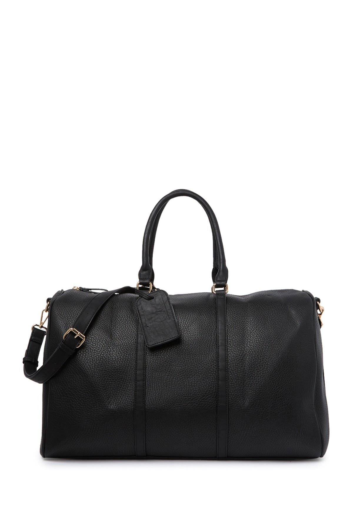 Sole Society Lacie Faux Leather Weekend Bag, Main, color, 