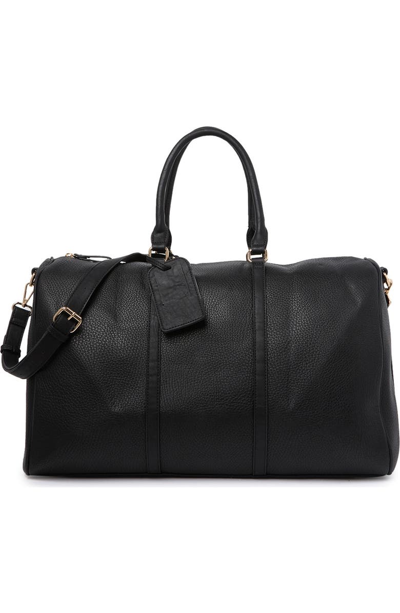 Sole Society Lacie Faux Leather Weekend Bag, Main, color,