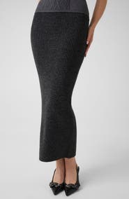 GUESS Emily Ribbed Sweater Skirt