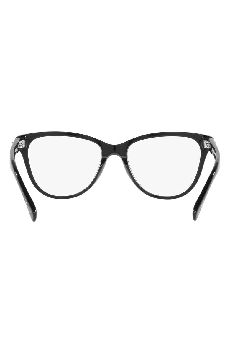 COACH 54mm Cat Eye Optical Glasses, Alternate, color,