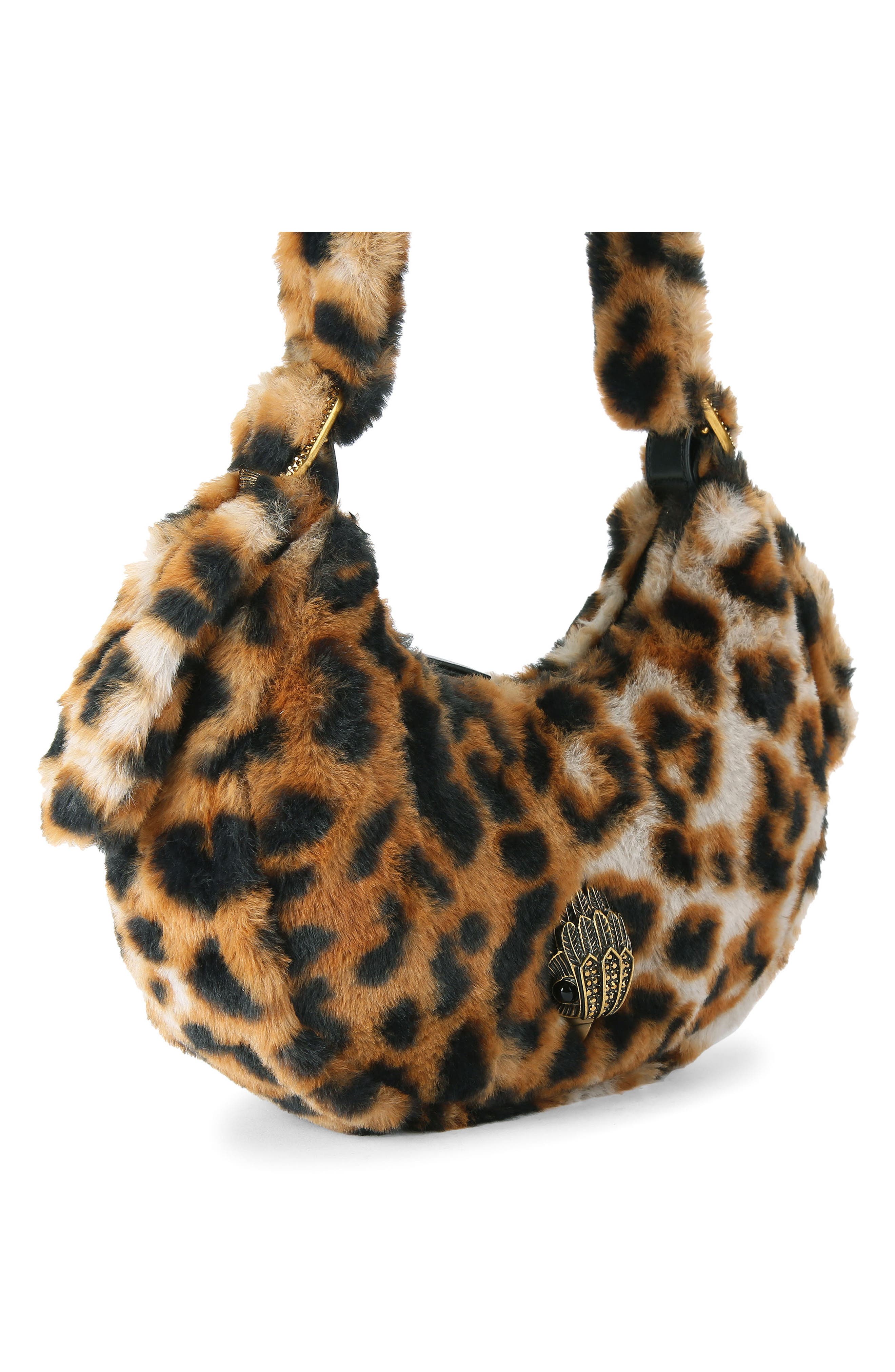 Kurt Geiger London Small Kensington Puff Faux Fur Hobo Bag, Alternate, color, 