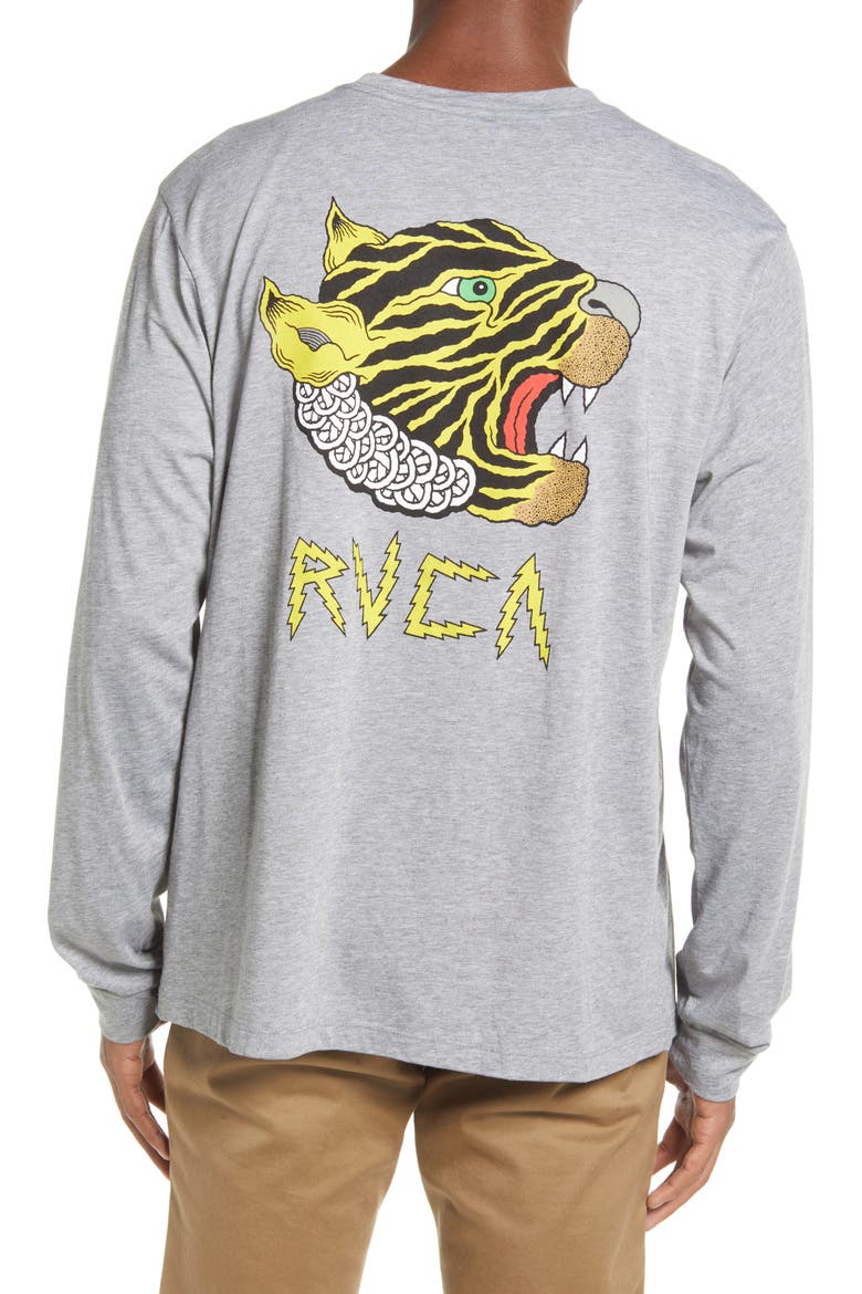 x Matt Leines Big Tiger Long Sleeve Graphic Tee, Alternate, color, ATHLETIC HEATHER