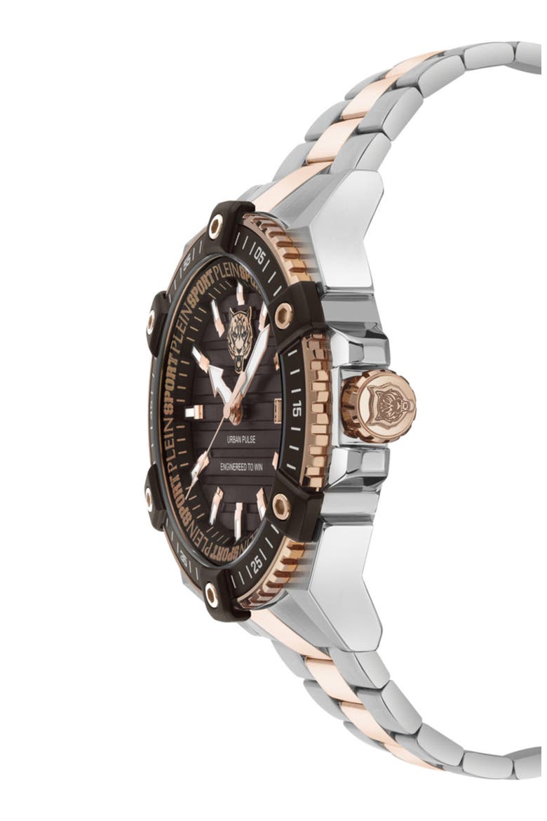 Urban Pulse Two Tone Stainless Steel Bracelet Watch, 47mm, Alternate, color, TWO TONE
