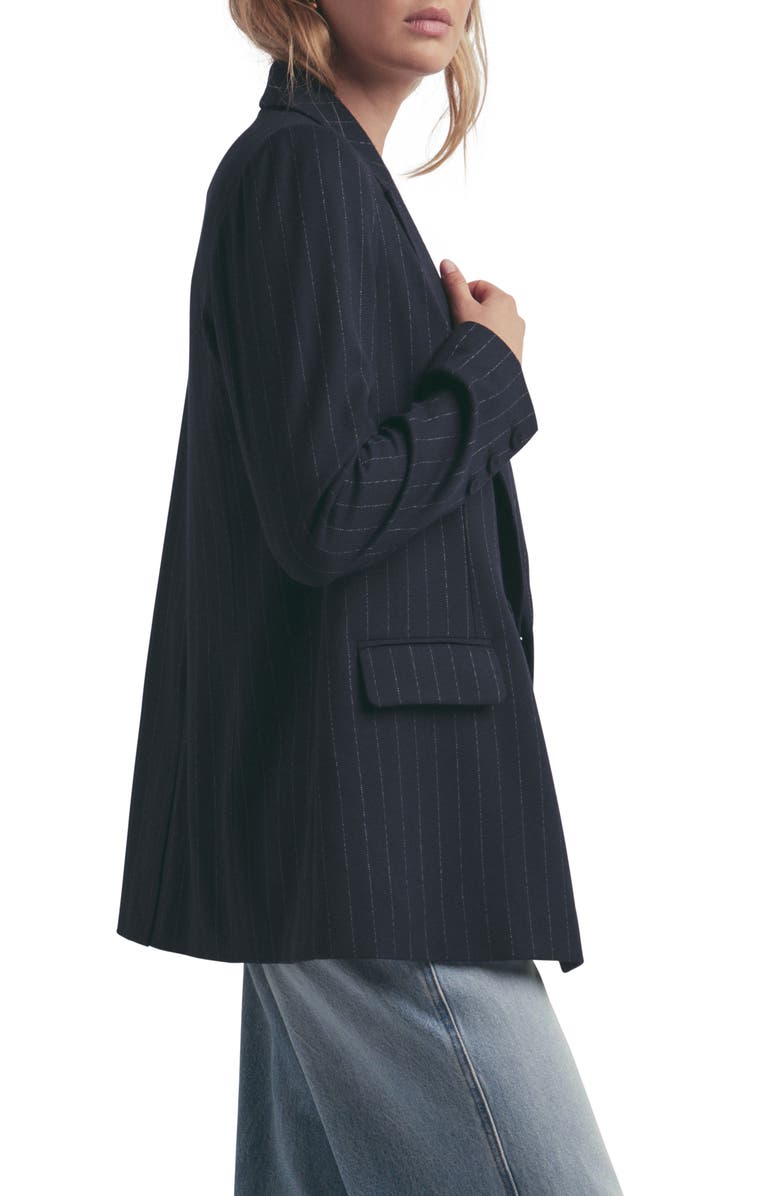 Favorite Daughter The Suits You Chalk Stripe Blazer, Alternate, color,