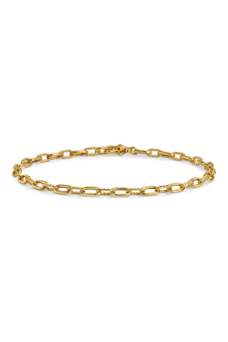 Madison Thin Bracelet in 18K Gold, 3mm, Main, color, GOLD