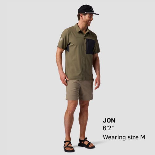 Backcountry Wasatch Ripstop Pull-on Short In Brown