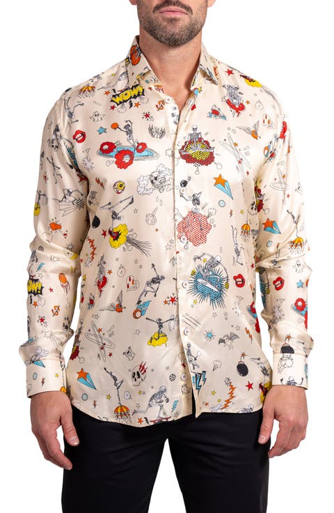 Fibonacci Ascension Contemporary Fit Button-Up Shirt