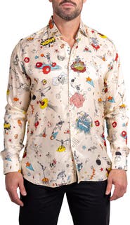 Maceoo Fibonacci Ascension Contemporary Fit Button-Up Shirt