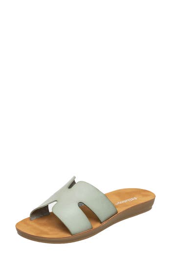 Antelope Bliss Corner Slide Sandal In Grey