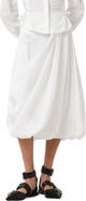AllSaints Nia Pleated Bubble Hem Midi Skirt