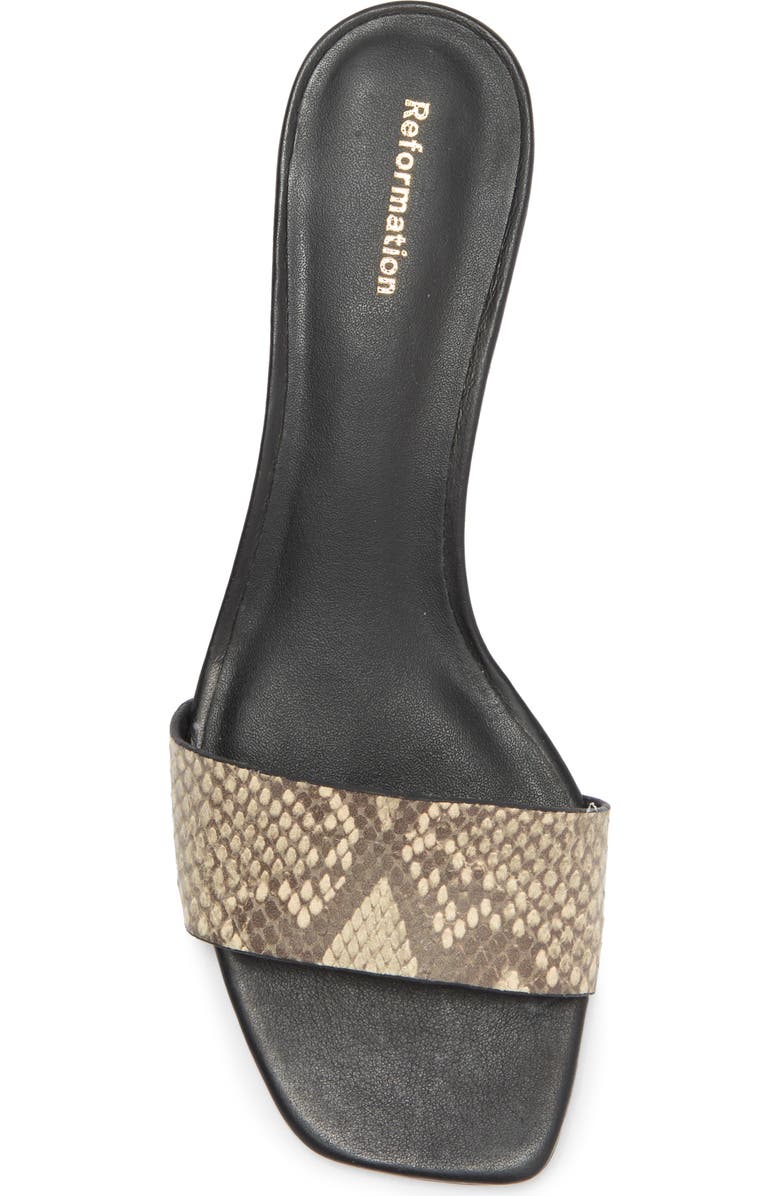 Reformation Mandy Minimal Block Heel Sandal, Alternate, color,