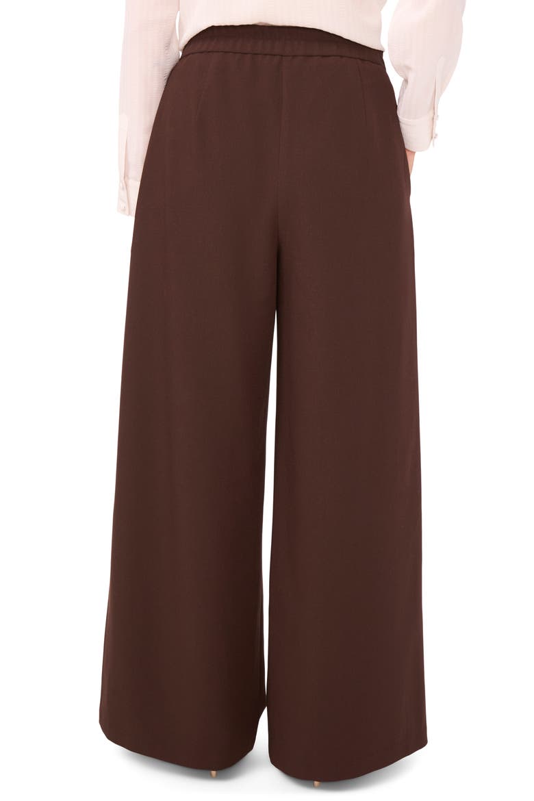 Pleated Wide Leg Pants, Alternate, color, ESPRESSO