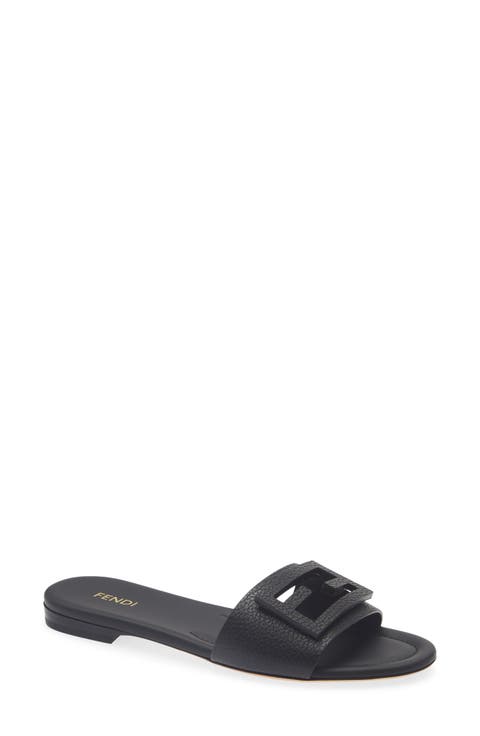 Baguette Leather Slide Sandal