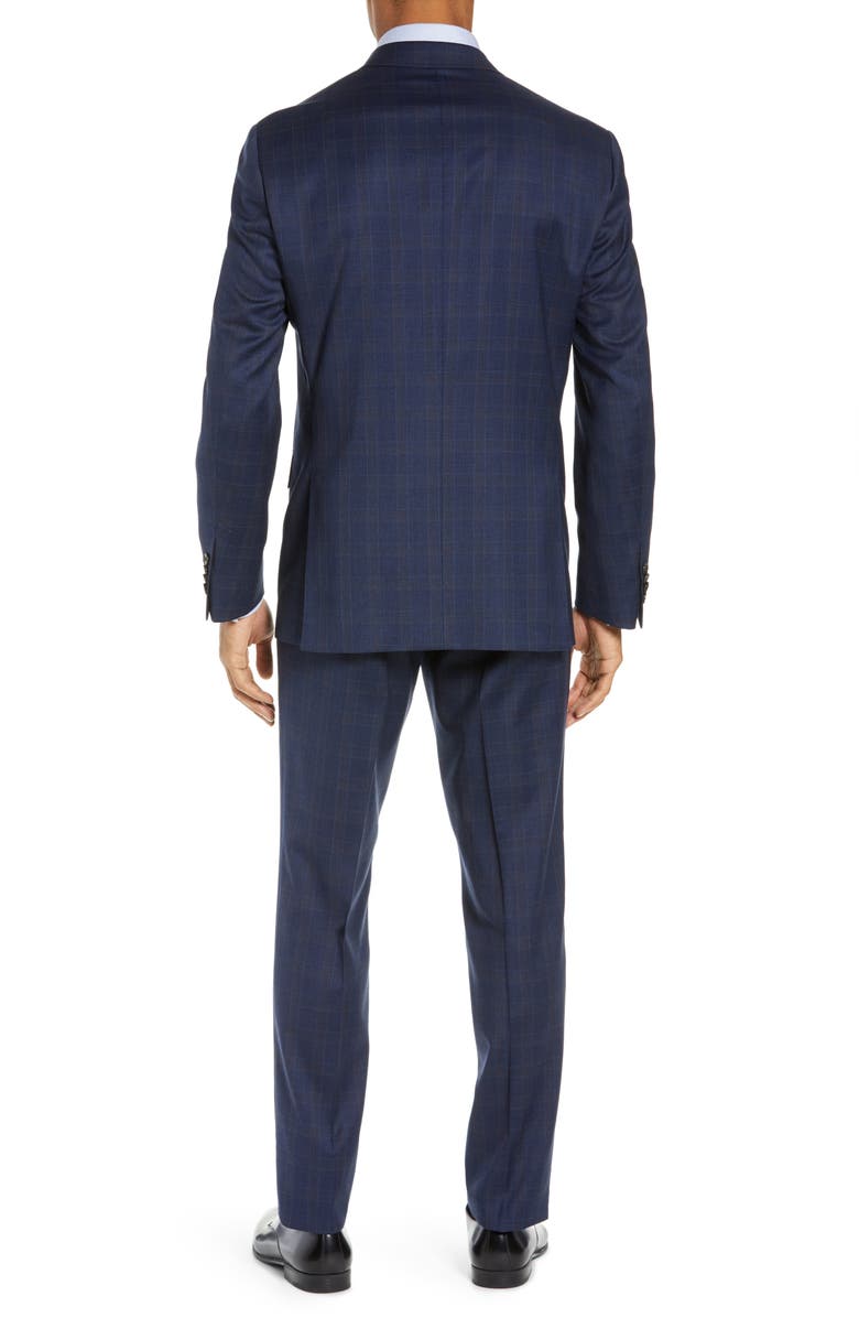 Ted Baker London Jay Trim Fit Plaid Wool Suit, Alternate, color,