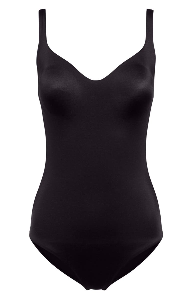 Wolford Mat De Luxe Underwire Shaping Bodysuit, Alternate, color, Black