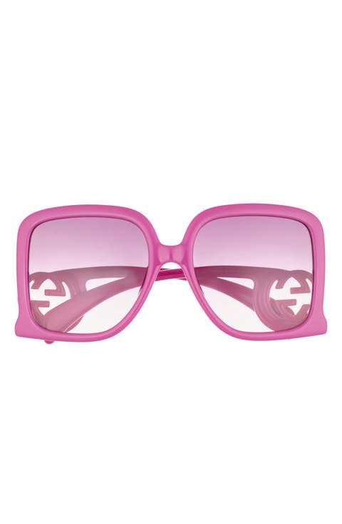 58mm Square Sunglasses