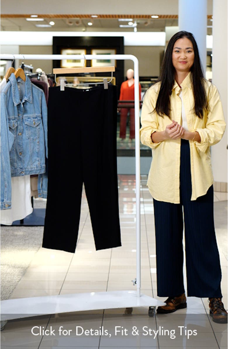 Velvet Side Stripe Crop Pants, sales video thumbnail