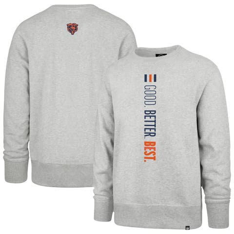 Men's '47  Heather Gray Chicago Bears Good. Better. Best. Franklin Sweatshirt