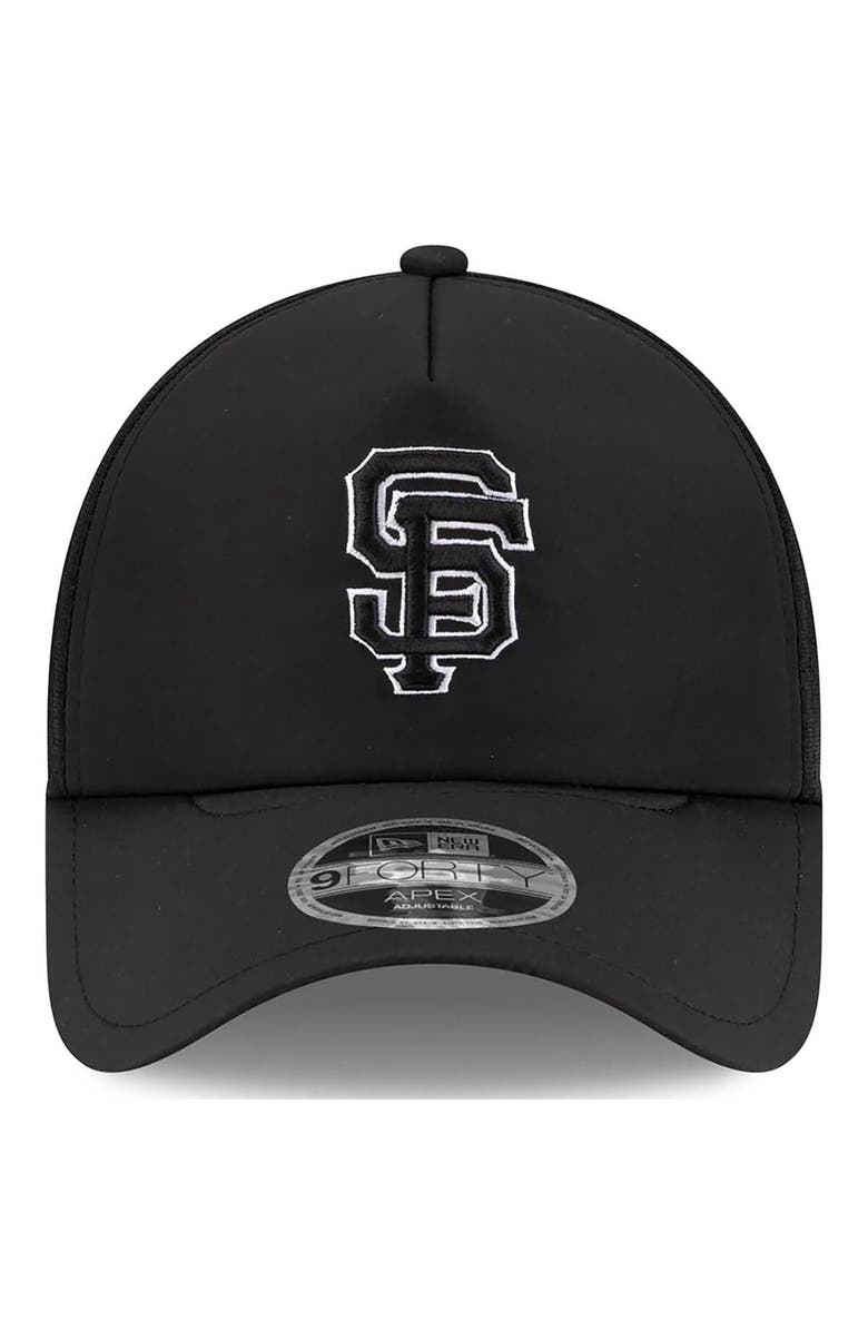 New Era Men's New Era Black San Francisco Giants 2026 Batting Practice Apex 9FORTY Adjustable Trucker Hat, Alternate, color, Black