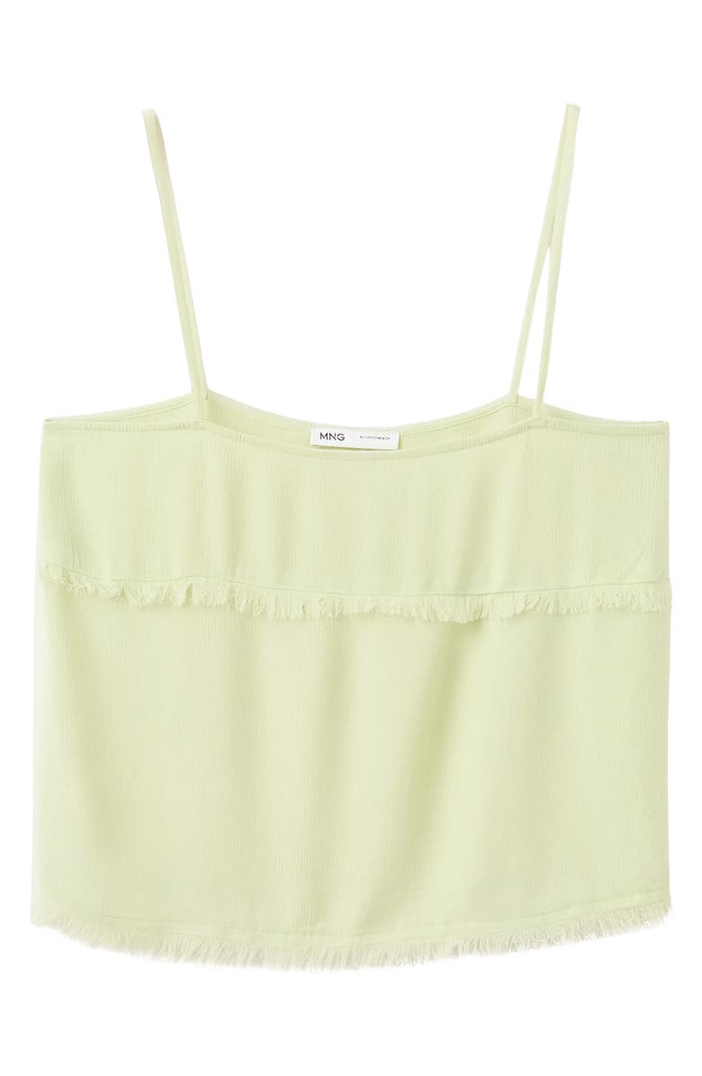 MANGO TEEN Frayed Trim Tank Top, Main, color,
