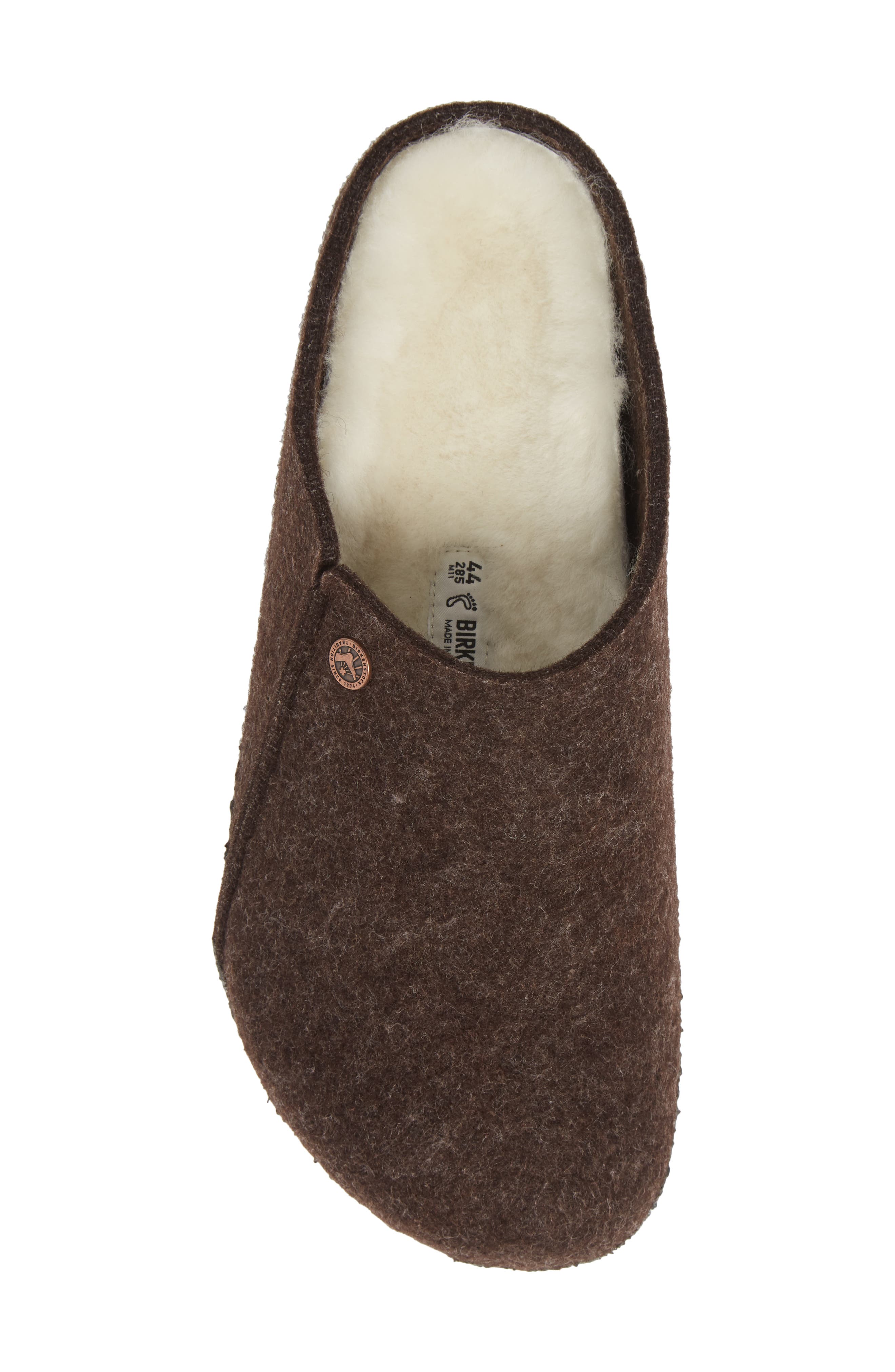 Birkenstock Zermatt Genuine Shearling Lined Slipper, Alternate, color, Brown