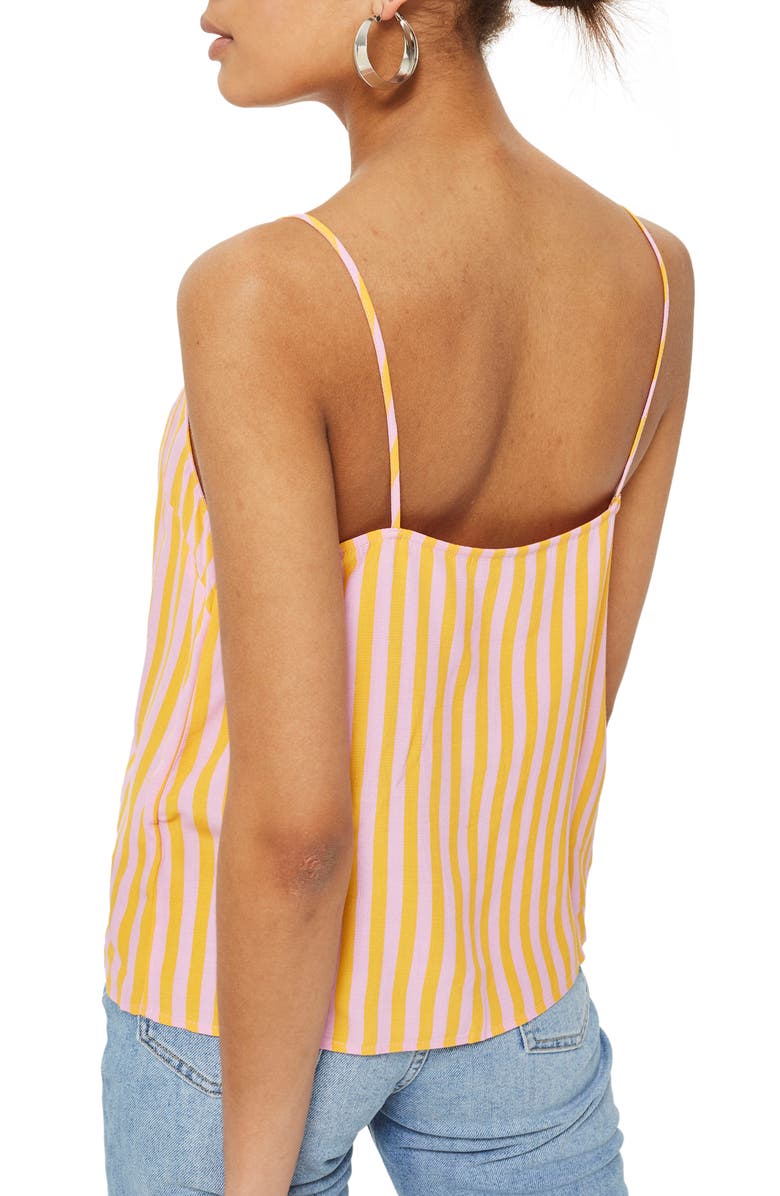 Topshop Fruit Salad Stripe Camisole Top, Alternate, color, 